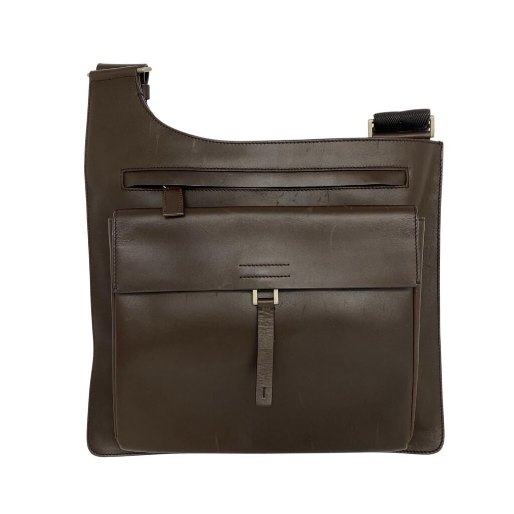 PRADA 普拉達 Brown Calfskin Shoulder Bag 啡色小牛皮肩背包-267018922